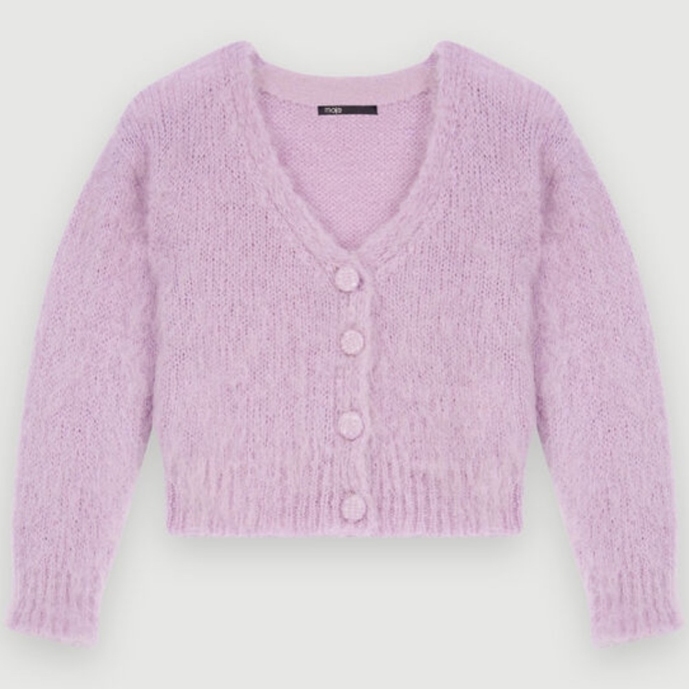 MAJE MOHAIR CARDIGAN WITH FANCY BUTTONS SIZE M (USED)